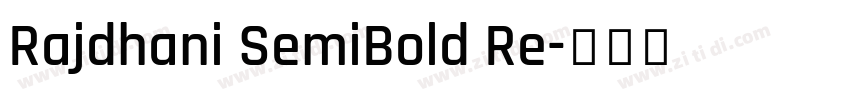 Rajdhani SemiBold Re字体转换